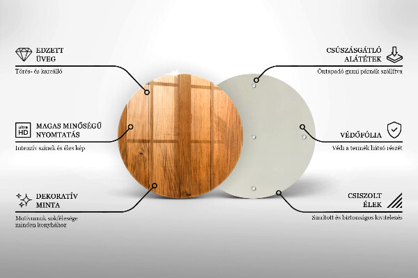 Kuchynská doska veľká zo skla Drevené dosky
