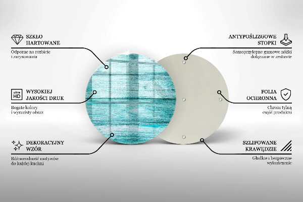 Kuchynská doska veľká zo skla Vintage drevené dosky