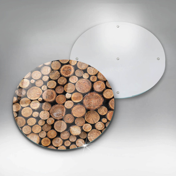 Kuchynská doska veľká zo skla Kmene stromov