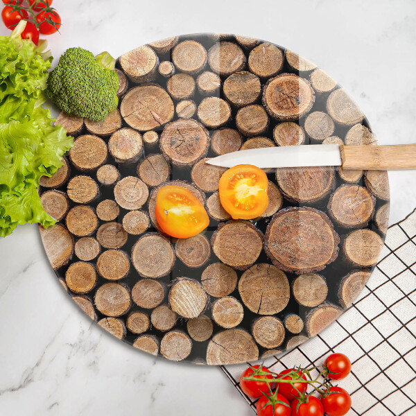 Kuchynská doska veľká zo skla Kmene stromov