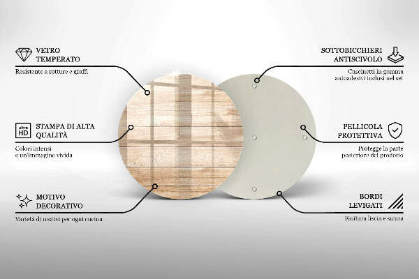 Kuchynská doska veľká zo skla Drevené dosky