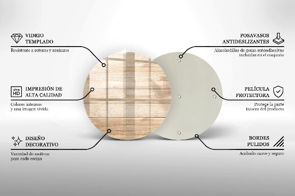 Kuchynská doska veľká zo skla Drevené dosky