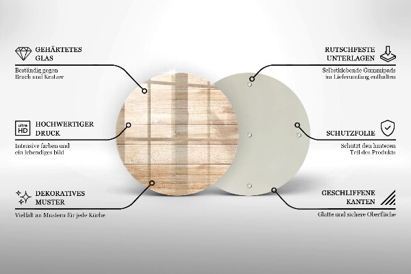 Kuchynská doska veľká zo skla Drevené dosky