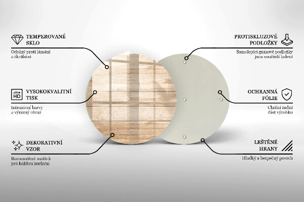 Kuchynská doska veľká zo skla Drevené dosky
