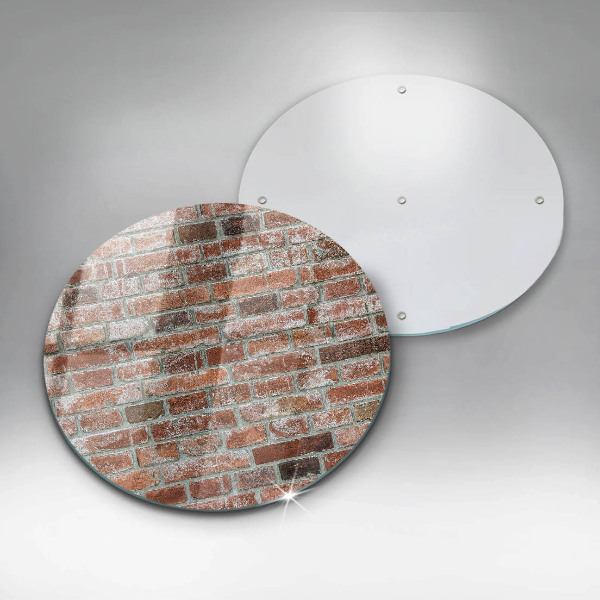 Kuchynská doska veľká zo skla Stará tehlová stena