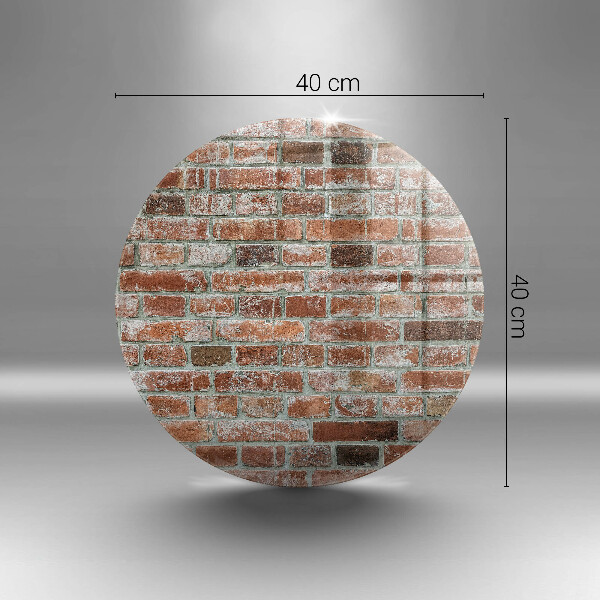 Kuchynská doska veľká zo skla Stará tehlová stena