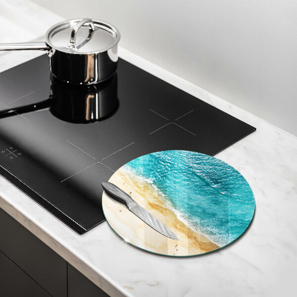 Kuchynská doska veľká zo skla Plážové pobrežie a more