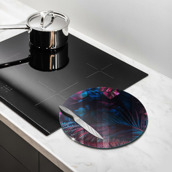 Kuchynská doska veľká zo skla Temná džungľa