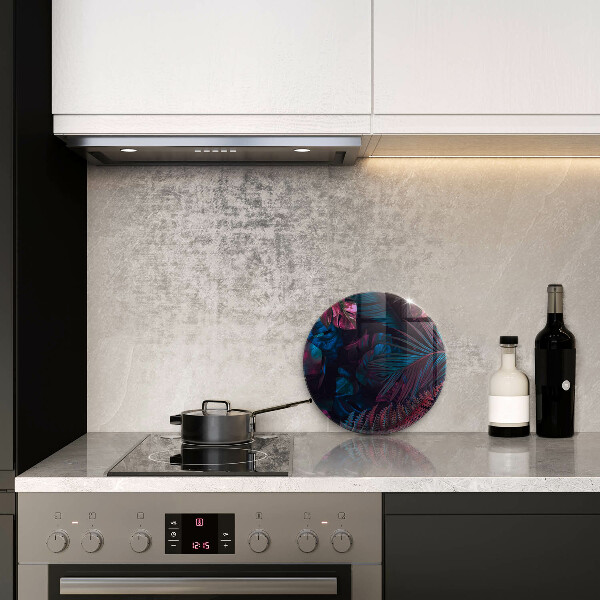 Kuchynská doska veľká zo skla Temná džungľa