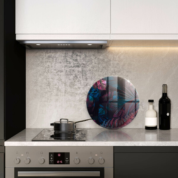 Kuchynská doska veľká zo skla Temná džungľa