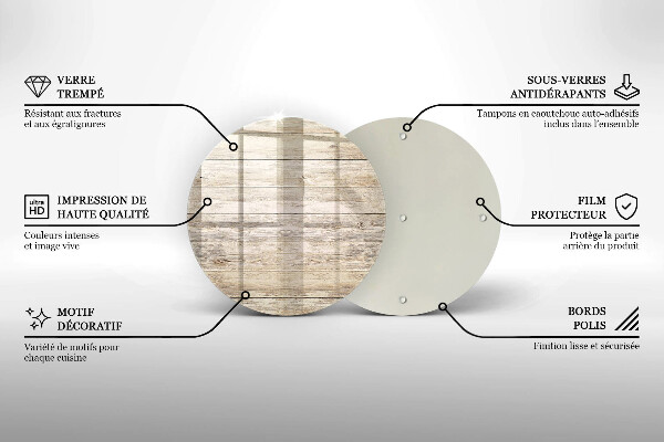 Kuchynská doska veľká zo skla Drevené dosky