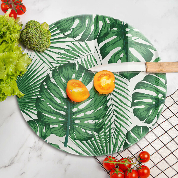 Kuchynská doska veľká zo skla Monstera odchádza