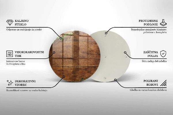 Kuchynská doska zo skla Drevené dosky a listy