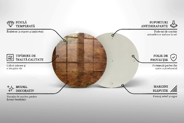 Kuchynská doska zo skla Drevené dosky a listy