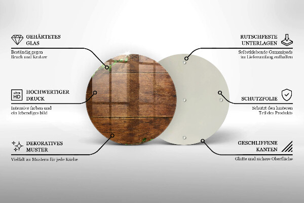 Kuchynská doska zo skla Drevené dosky a listy