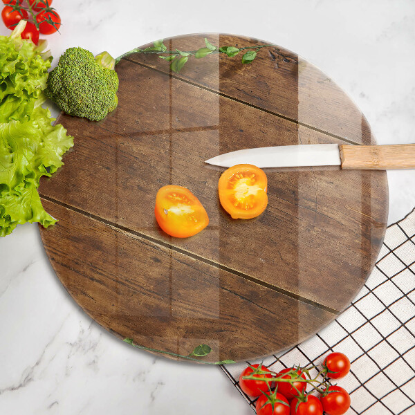 Kuchynská doska zo skla Drevené dosky a listy