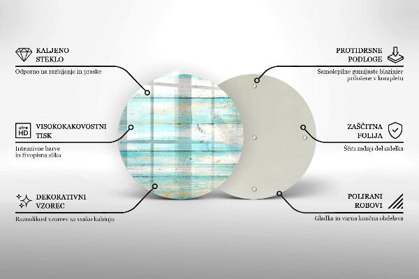 Kuchynská doska zo skla Vintage drevené dosky