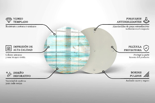 Kuchynská doska zo skla Vintage drevené dosky