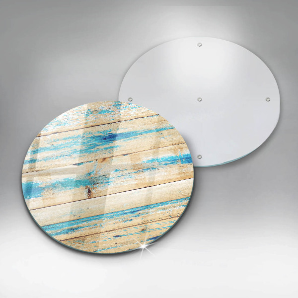 Kuchynská doska zo skla Retro drevené dosky