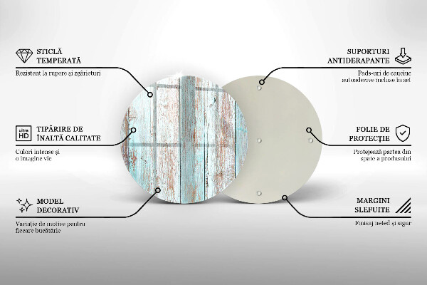 Kuchynská doska zo skla Staré vintage dosky