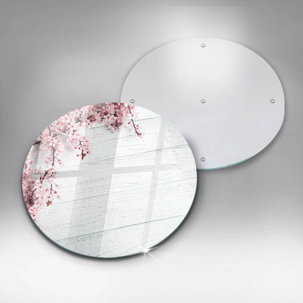 Kuchynská doska zo skla Kvety na doskách