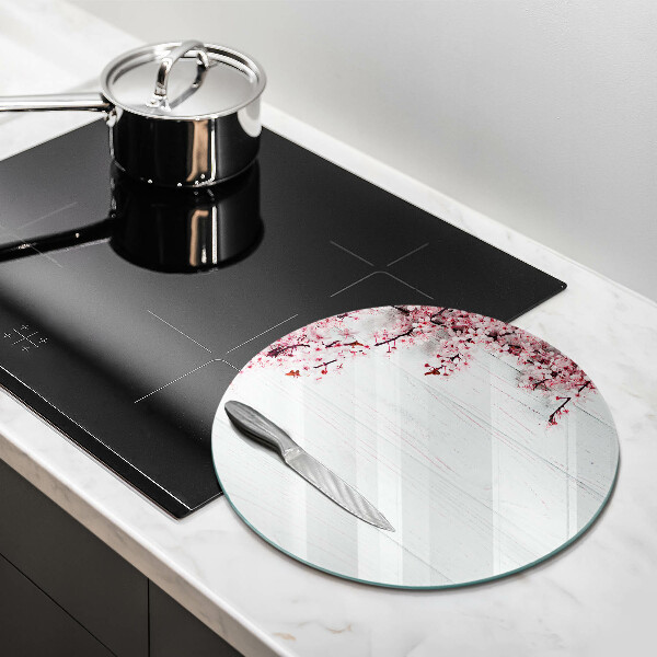 Kuchynská doska zo skla Kvety na doskách