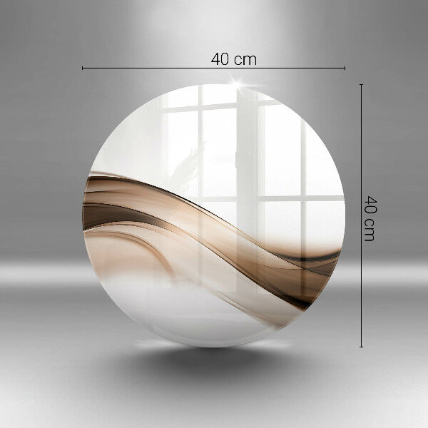 Kuchynská doska zo skla Abstraktné hnedé čiary