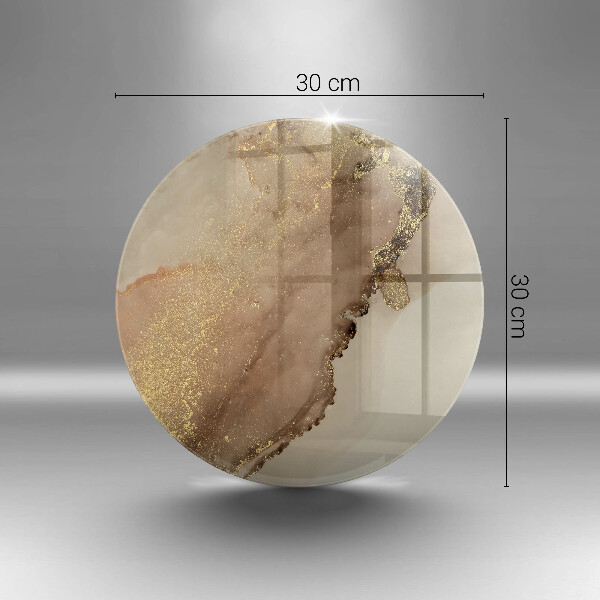 Kuchynská doska veľká zo skla Zlatá abstrakcia