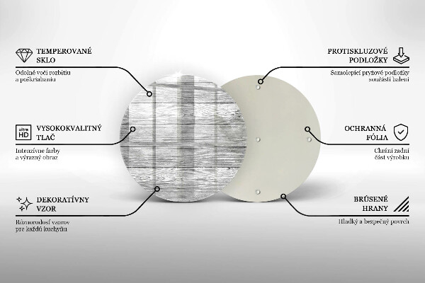 Kuchynská doska zo skla Staré drevené dosky