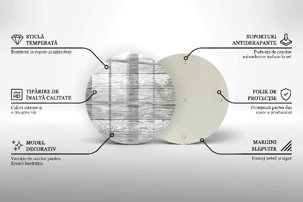 Kuchynská doska zo skla Staré drevené dosky