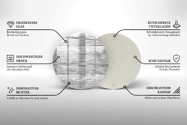 Kuchynská doska zo skla Staré drevené dosky