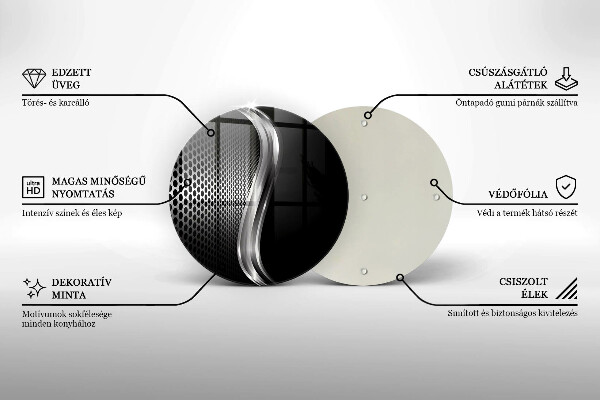 Kuchynská doska veľká zo skla Kovová konštrukcia