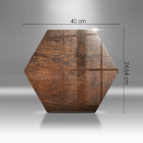 Kuchynská doska zo skla Doska z tmavého dreva