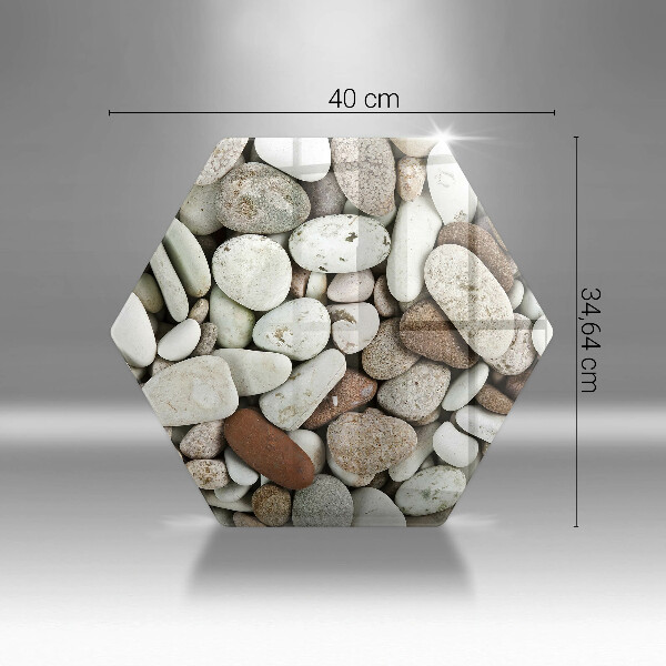 Kuchynská doska veľká zo skla Malé kamienky na pozadí