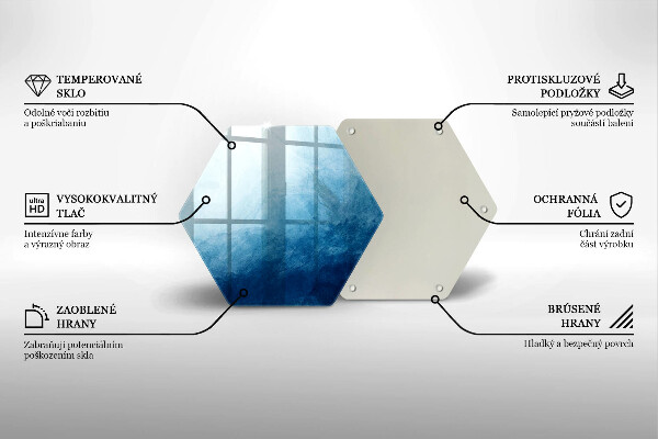 Kuchynská doska zo skla abstraktné pozadie