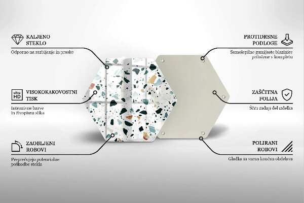 Kuchynská doska zo skla Ľahká kamenina