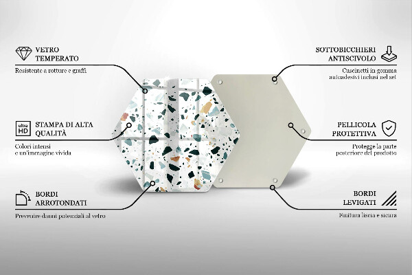 Kuchynská doska zo skla Ľahká kamenina