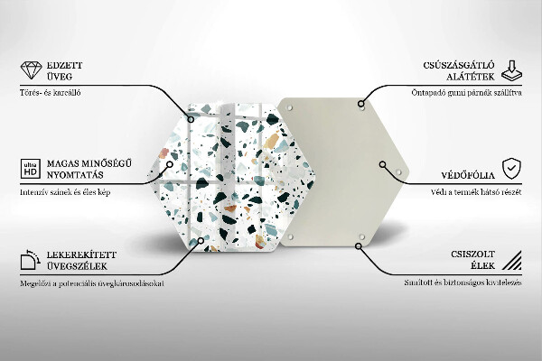 Kuchynská doska zo skla Ľahká kamenina