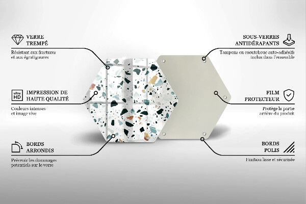 Kuchynská doska zo skla Ľahká kamenina