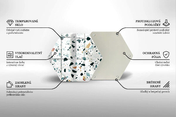 Kuchynská doska zo skla Ľahká kamenina