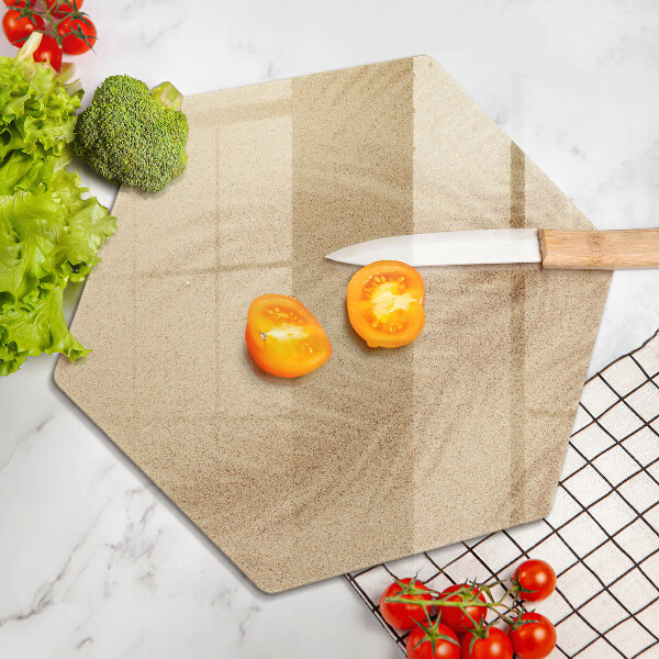 Kuchynská doska veľká zo skla Dovolenka na pláži s pieskom