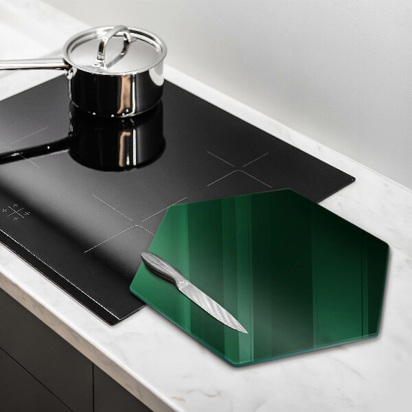 Kuchynská doska veľká zo skla Zelená farba