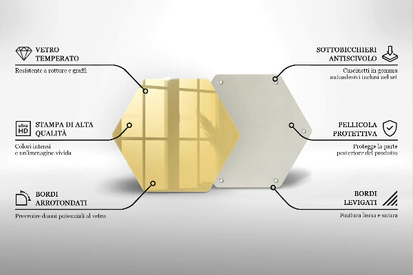 Kuchynská doska veľká zo skla žltá