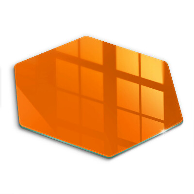 Kuchynská doska veľká zo skla oranžová farba