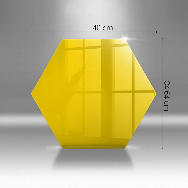 Kuchynská doska veľká zo skla žltá