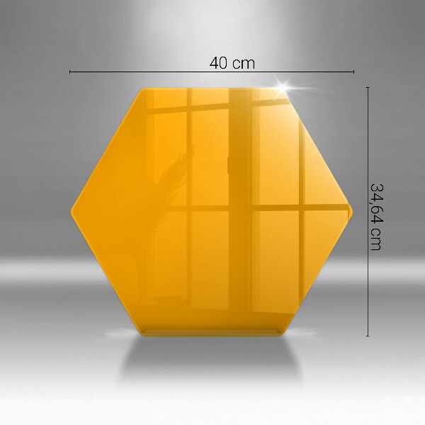 Kuchynská doska veľká zo skla Tmavo žltá farba