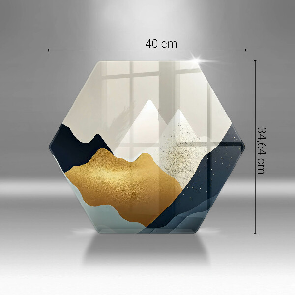 Kuchynská doska zo skla Abstraktné hory