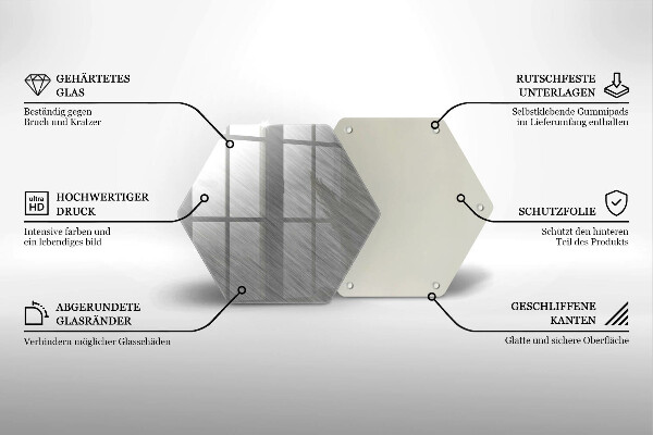 Kuchynská doska veľká zo skla Kovové textúry pozadia