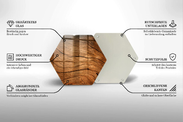 Kuchynská doska zo skla Textúra drevenej dosky