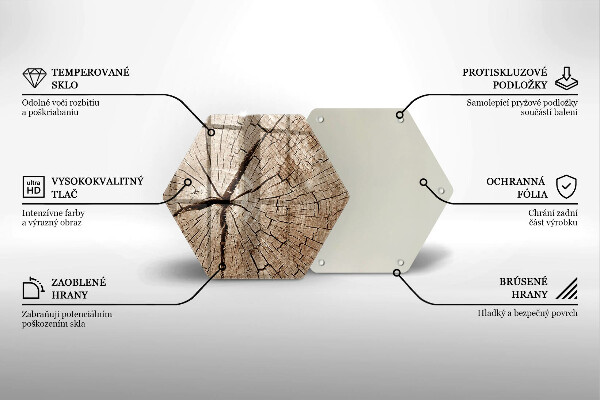 Kuchynská doska zo skla Prierez stromom